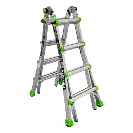 リエルパーテーション LOUISVILLE LADDER L-2099-18C 18-FOOT ALUMINUM MULTIPURPOSE LADDER